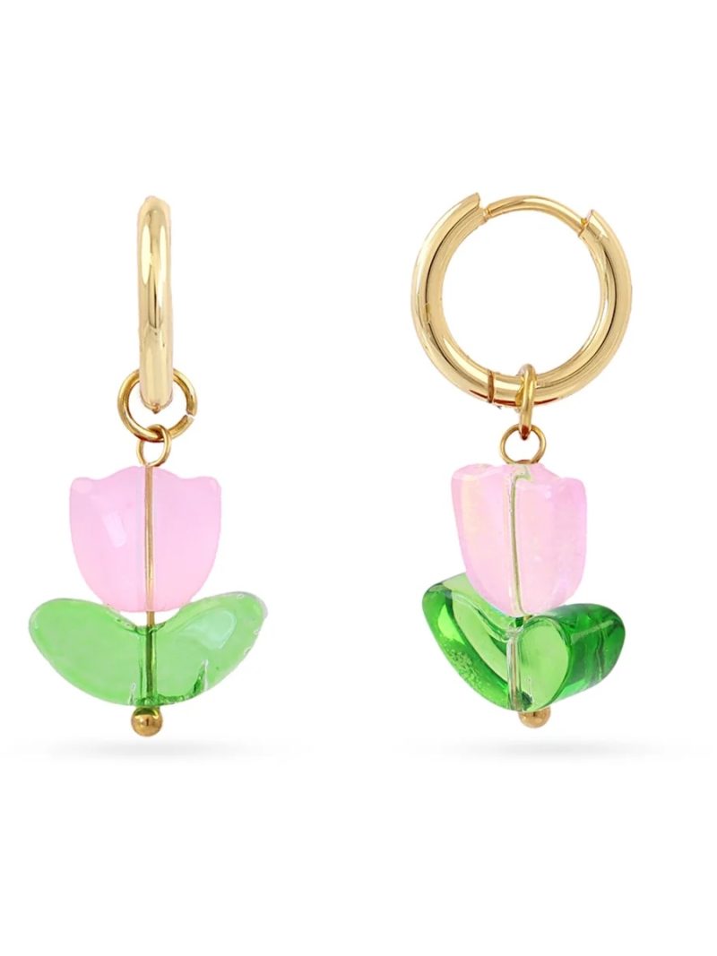 Aros Trencadis Tulipán Rosa