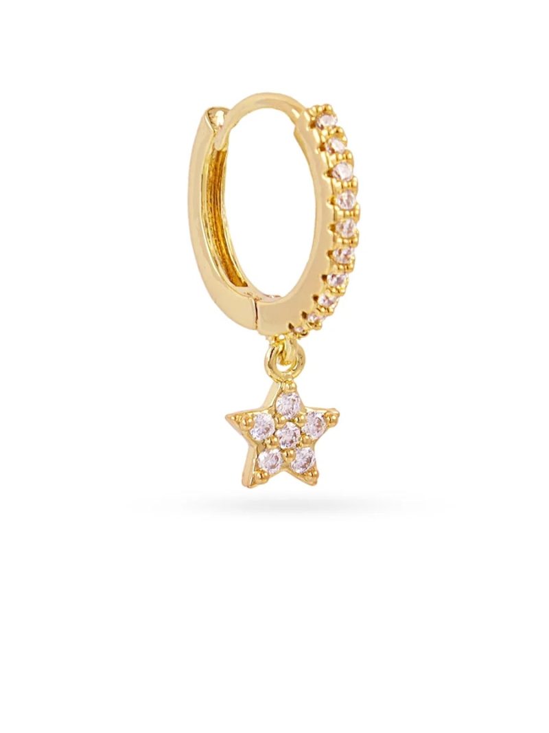 Piercing aro estrella colgante D