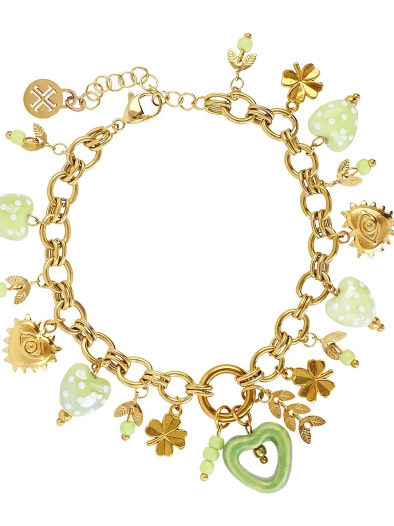 Pulsera Trencadis Charm Verde